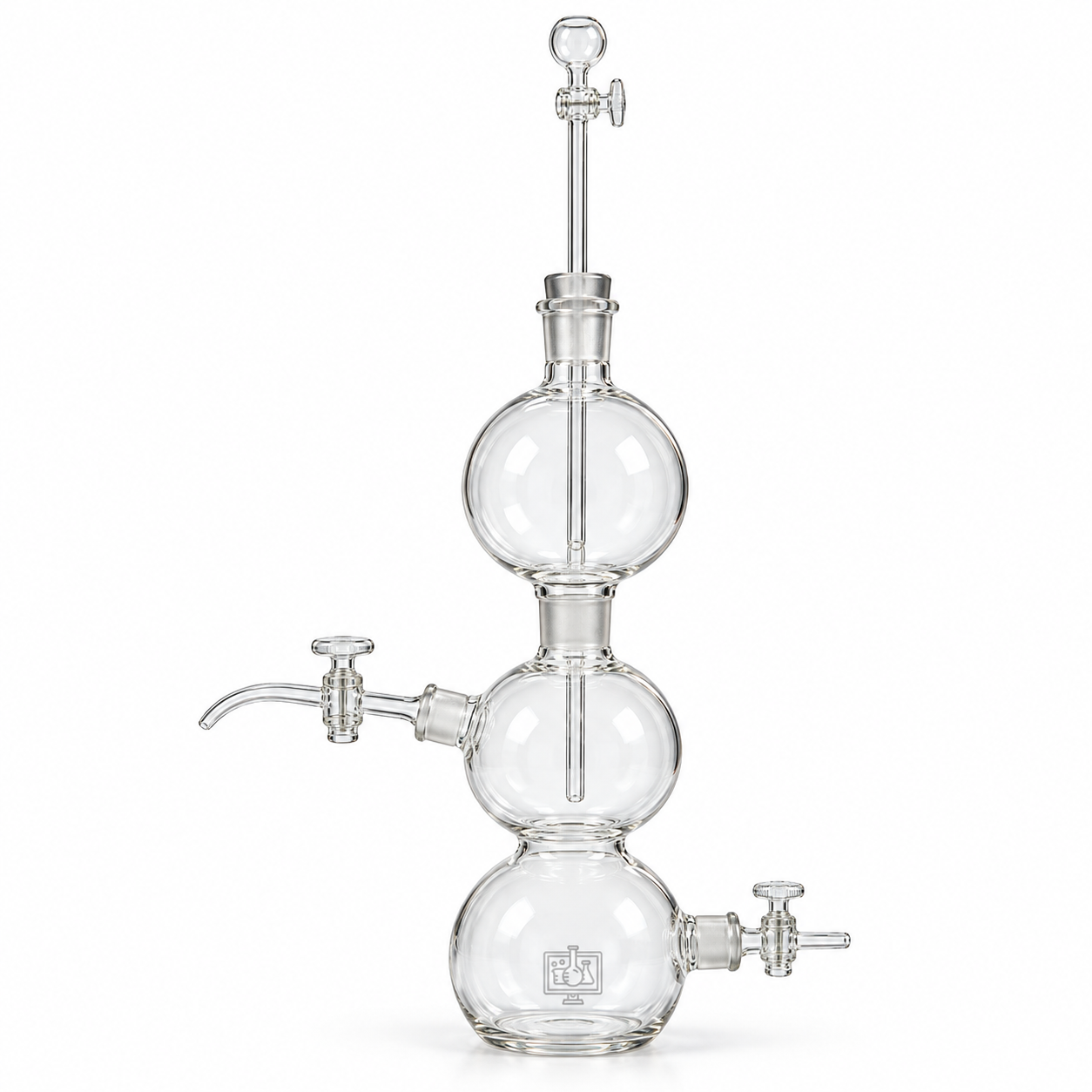 Kipps Gas Generating Apparatus, Borosilicate Glass
