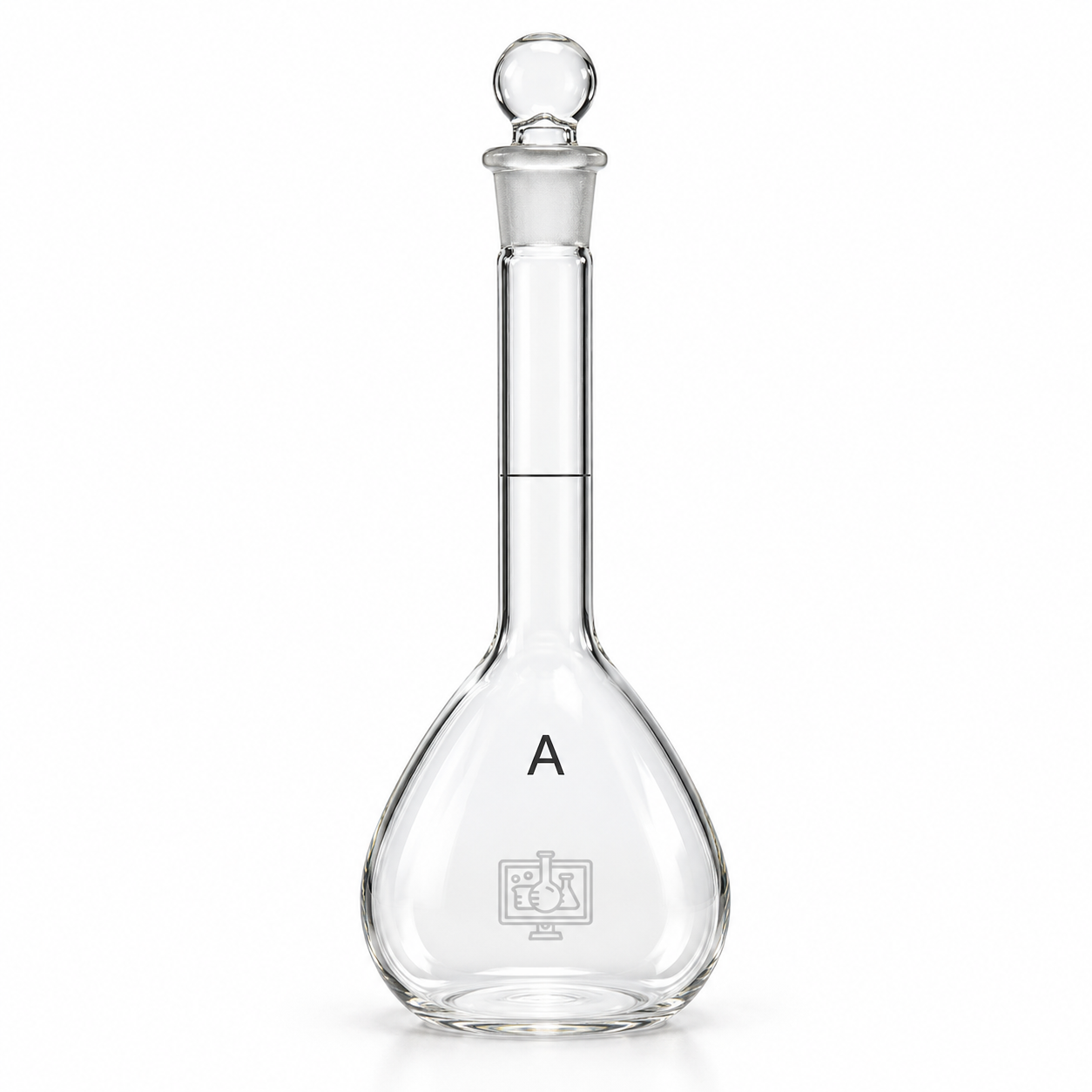 Quartz Volumetric Flask with Stopper, Class A