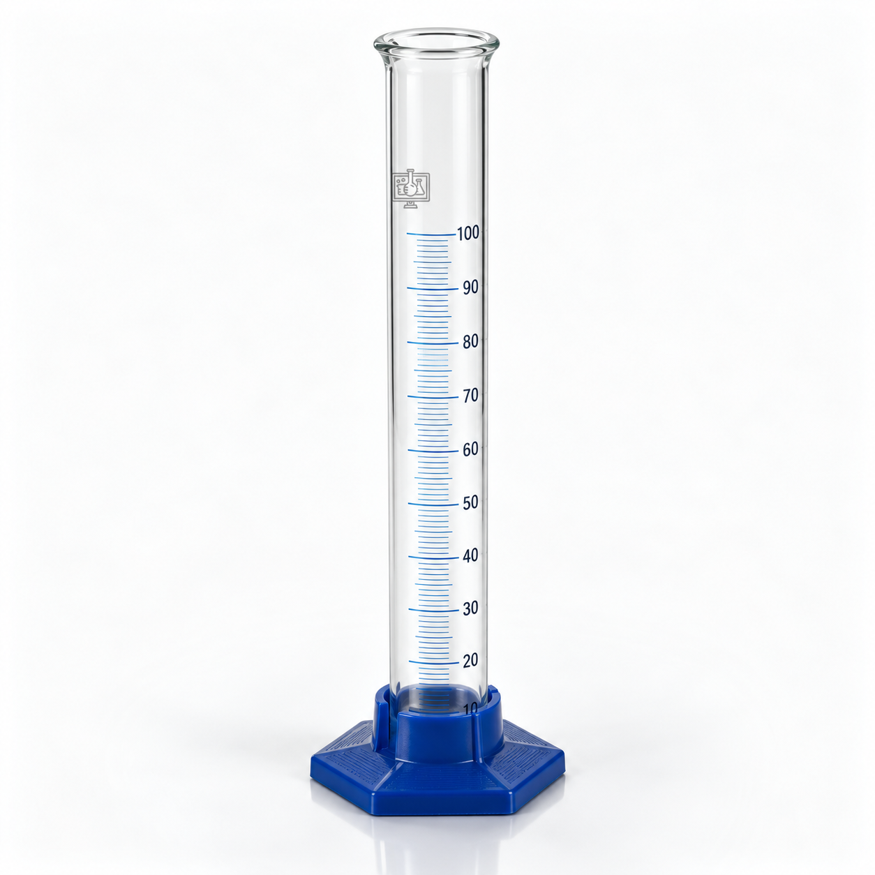 Measuring Cylinder, Hexagonal Plastic Base