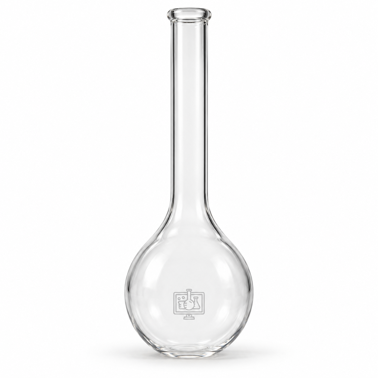 Quartz Flasks Kjeldhal, Round Bottom, Long Neck