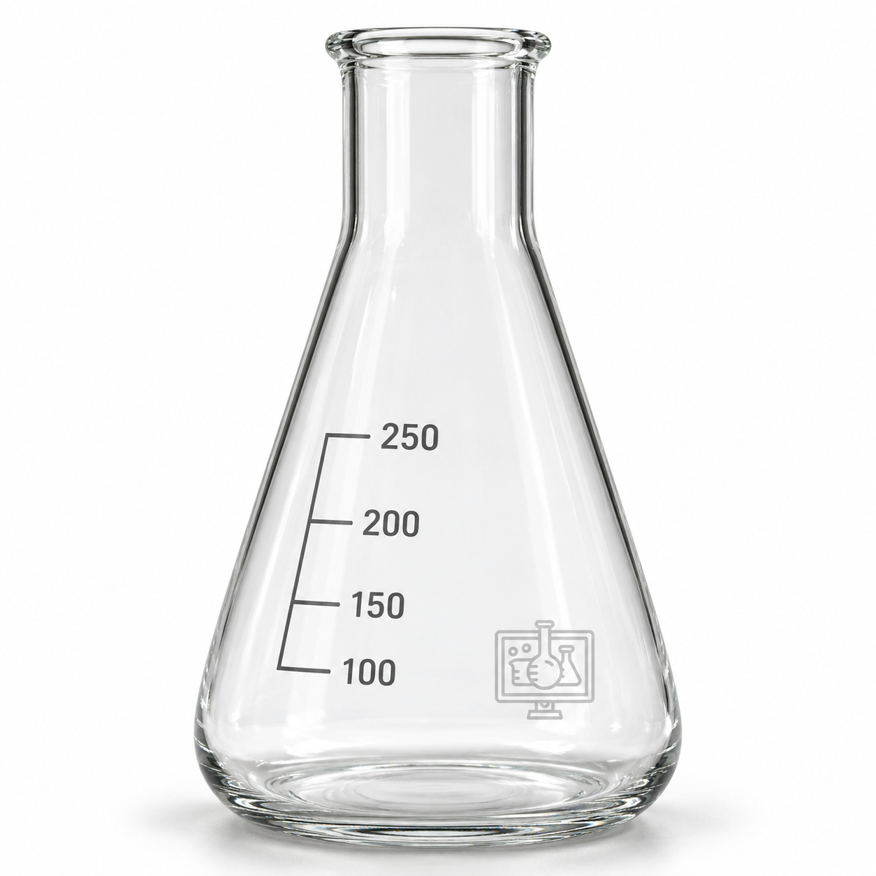 Flask, Conical (Clear Glass)