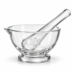 Mortar &amp; Pestle, Clear Glass