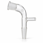 Receiver Adapter, Bent with Vacuum Connection, Socket to Cone